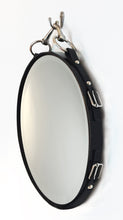 Load image into Gallery viewer, Reserved for Patricia Malley - 24&quot; Equestrian Leather Mirror with Snaffle Bit, Brown