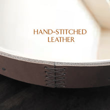 Load image into Gallery viewer, Leather Strap Circle Mirror - assorted sizes available (18", 24", 28", 30")