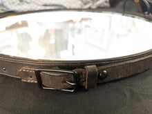 Load image into Gallery viewer, 16" Noire Snaffle Bit Leather Mirror, All Black
