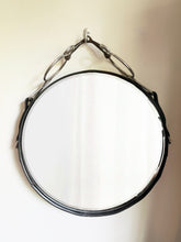 Load image into Gallery viewer, 16" Sweet Iron Driving Bit leather mirror