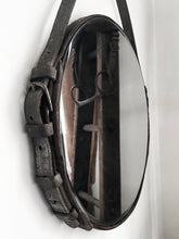 Load image into Gallery viewer, 16" Rustic Harness Strap Mirror