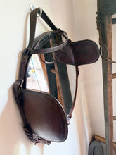Load image into Gallery viewer, 18" Horse Harness Leather Blinder Mirror
