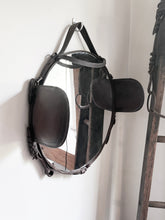 Load image into Gallery viewer, 18" Horse Harness Leather Blinder Mirror