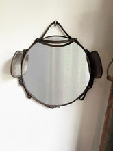 Load image into Gallery viewer, 18" Horse Harness Leather Blinder Mirror