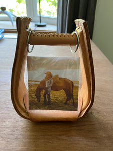 RESERVED FOR EILEEN TOTH: Western Stirrup Photo Frame