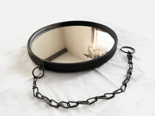 Load image into Gallery viewer, SOLD OUT: 16&quot; Heel Chain and Distressed Leather Equestrian Mirror