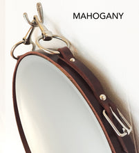 Load image into Gallery viewer, 22&quot; Leather Equestrian Mirror with Snaffle Bit