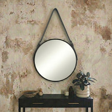 Load image into Gallery viewer, 24" Leather Strap Mirror