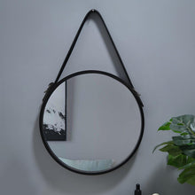 Load image into Gallery viewer, 16" Leather Strap Mirror