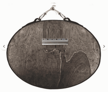 Load image into Gallery viewer, 28inch x 20inch leather equestrian oval mirror back