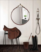 Load image into Gallery viewer, 30" Snaffle Circle Mirror wall horse decor