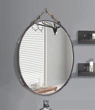 Load image into Gallery viewer, 20” x 28"  Oval Snaffle Mirror horse decor or gift (Vertical)