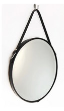 Load image into Gallery viewer, 16" Leather Strap Mirror