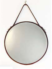 Load image into Gallery viewer, 16" Leather Strap Mirror