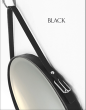 Load image into Gallery viewer, Leather Strap Circle Mirror - assorted sizes available (18", 24", 28", 30")