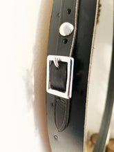 Load image into Gallery viewer, 12&quot; x 16&quot; Oval Black Bridle Mirror, horse decor