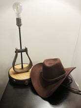 Load image into Gallery viewer, Western Stirrup Table Lamp western lamp cowboy cowgirl