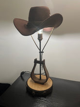 Load image into Gallery viewer, Western Stirrup Table Lamp western lamp cowboy cowgirl