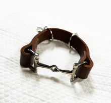 Load image into Gallery viewer, Leather Snaffle Bit Key Ring