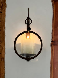 Magnifying Glass Wall Candle Sconce