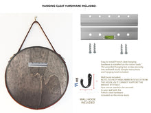 Load image into Gallery viewer, Leather Strap Circle Mirror - assorted sizes available (18", 24", 28", 30")