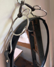 Load image into Gallery viewer, 16" Sweet Iron Driving Bit leather mirror