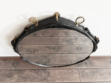 Load image into Gallery viewer, Leather &amp; Brass Lunging Mirror - Horse Lovers, Farmhouse Chic