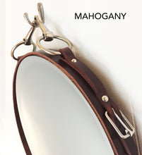 Load image into Gallery viewer, 24&quot; Leather Equestrian Mirror with Snaffle Bit