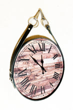 Load image into Gallery viewer, Leather &amp; Equestrian Bit Wall Clock, Gift for Horse Lovers